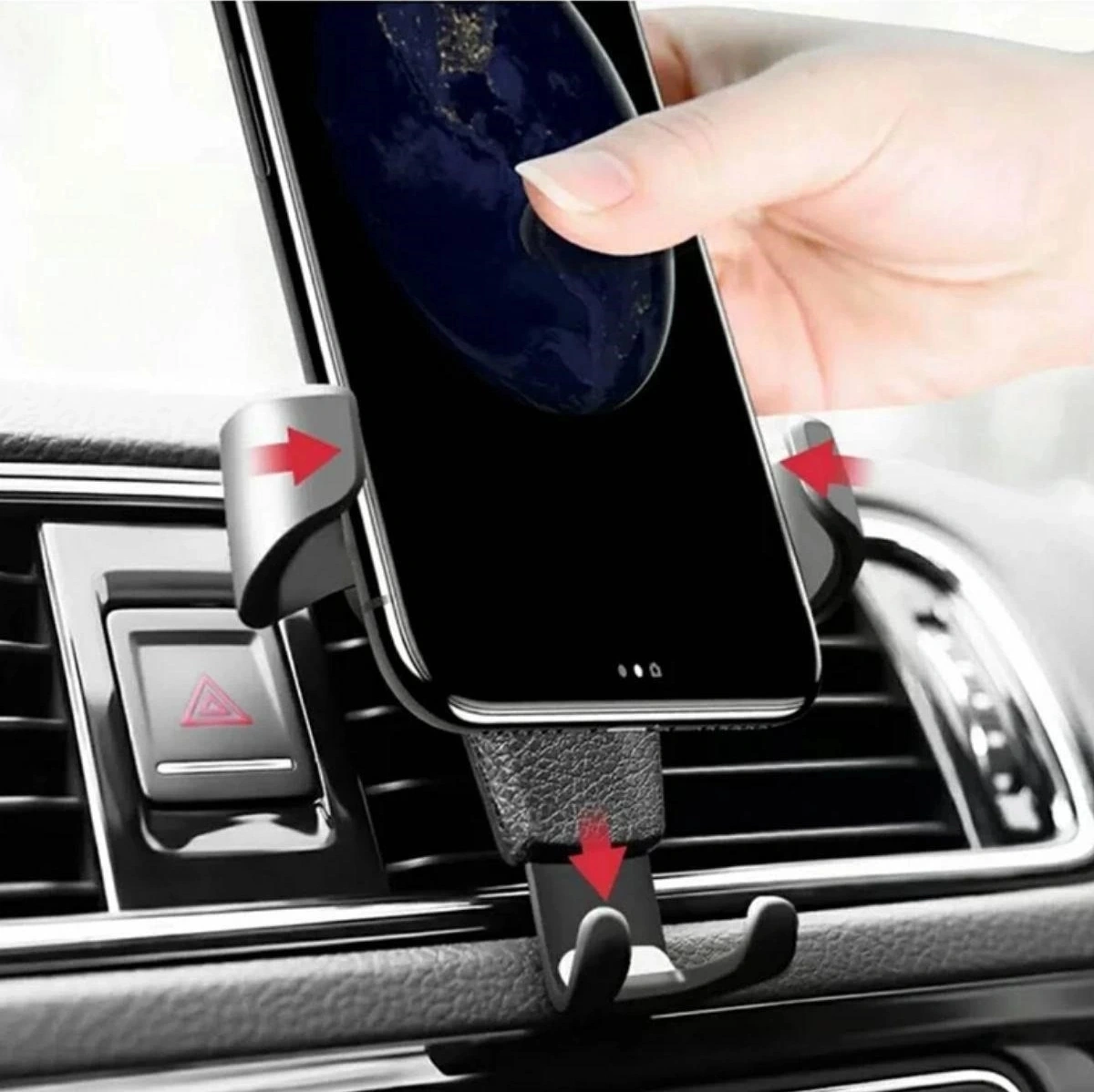 İpek Yıldızı Araç İçi Klima Izgarasına Takılabilen Plastik Oto Telefon Tutucu Gravity