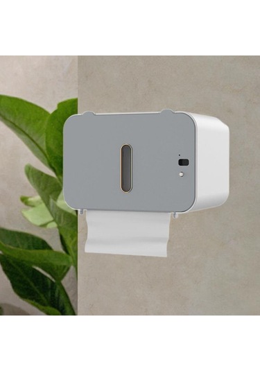 Suntek Tuvalet Kağıdı Tutucu Duvara Montaj Rulo Mutfak Gri