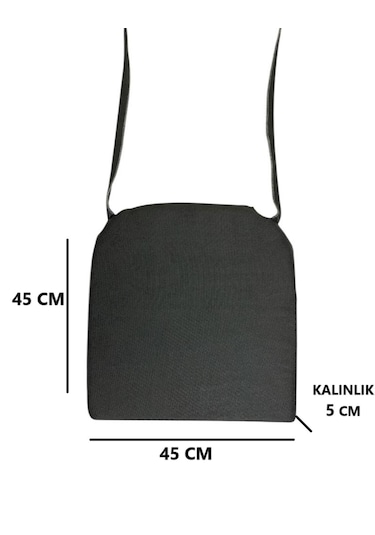 Araba Koltuk Minderi Oto Koltuk Konfor Minder Antrasit 45x45x5 Cm