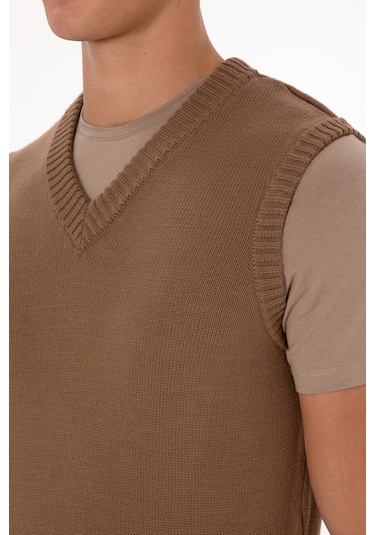 U.s. Polo Assn. Erkek Vizon Süveter 50318158-vr052 Vizon