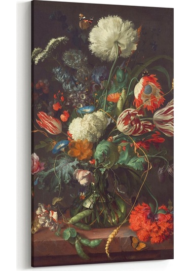 Olla 60x120 Cm 11766dd Çiçek Görseli Dikey Dar Kanvas Tablo