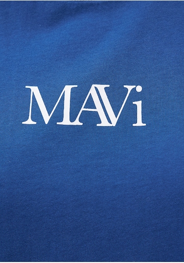 Mavi - Mavi Logo Baskılı Lacivert Tişört 1611594-82625 Lacivert
