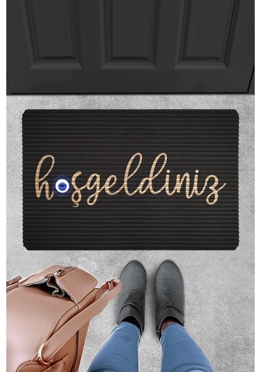 Kapı Önü Paspası Vinil Kaymaz Tabanlı Evaşk067 40 x 60
