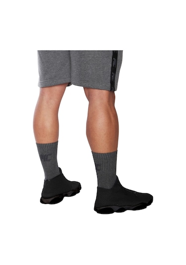 MuscleCloth Stay Fresh Uzun Çorap 3'Lü Paket Gri Beyaz Siyah Çok Renkli