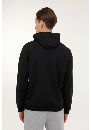 M-sn88 Bsc Hoodıe 3pr Siyah Erkek Kapsonlu Sweatshirt Siyah