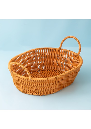 Porsima 302d 3lü Düzenleyici Oval Hasır Sepet Seti Ekmeklik Sepet