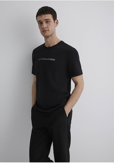 Mavi Siyah Erkek T-shirt M0612647-900 Siyah