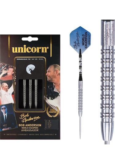 Unicorn Bob Anderson World Champion % 90 Naturel Tungsten Çelik Uçlu Dart Oku