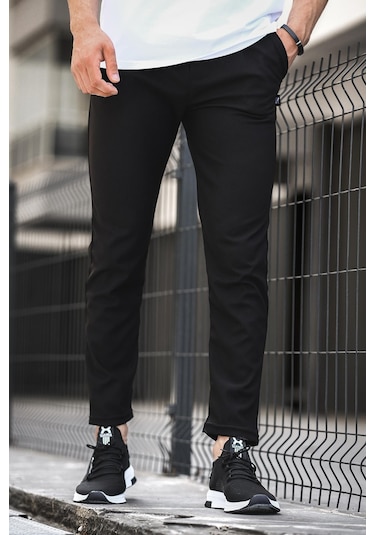 Oksit Elroy Düz Paça Fitilli Slim Fit Erkek Eşofman Altı 001