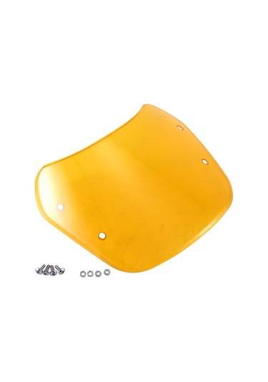 Nayomiglow 1 Takım Motosiklet Ön Camı 5-7 İnç Far Rüzgar Deflektörü Ön Camı Evrensel Honda Yamaha Kawasaki Suzuki İçin