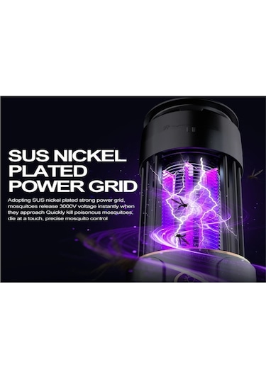 Tenfowee Usb Şarjlı Uv Işınlı Elektrikli Kovucu, Yatak Odası Ve Restoranlar İçin Ev Kullanıma Uygun Taşınabilir Gri 3'ü Bir Arada Atık Kovucu Lambası