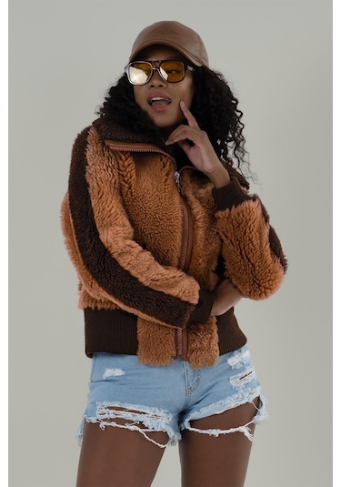 Karina Taba Tüylü Mont 211551 001