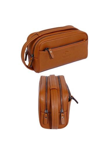 Erkek El Çantası Portföy Taba Hakiki Deri KANGAROO KINGDOM 6466T