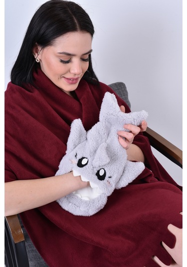 Shark Desenli Yumuşak Rahatlatıcı ve Isı Terapisi Sıcak Su Torbası