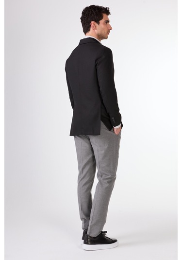 Dufy Siyah Erkek Ceket - Slim Fit Siyah