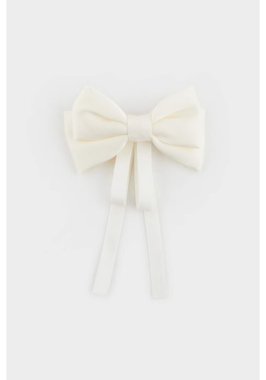 DeFacto Kız Çocuk Bej Kurdele Desenli Çıtçıtlı Toka E9187A8NSBG160