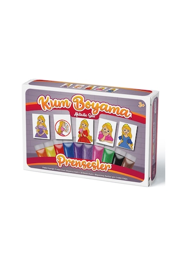 Prenses Kum Boyama Aktivite Seti 5'Li Paket