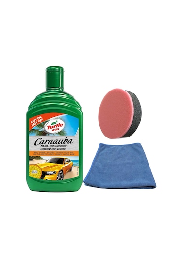 Turtle Wax Boya Koruma Carnauba Cila + Uygulama Bezi & Sünger