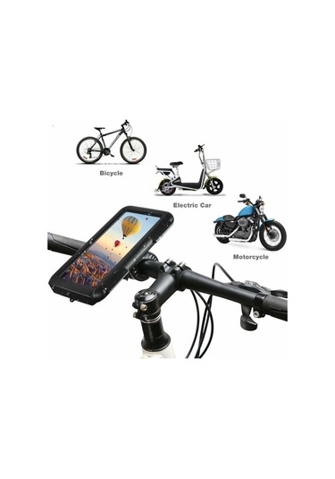 Voguecode Bisiklet Telefon Kılıfı Montajı 360 Su Geçirmez Siyah Var Havalandırma Zc1q9e