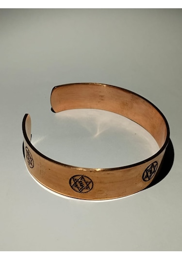 Hz.süleyman Mührü El Yapımı Saf Bakır Bileklik Aksesuar Şık Hediyelik Çok Renkli