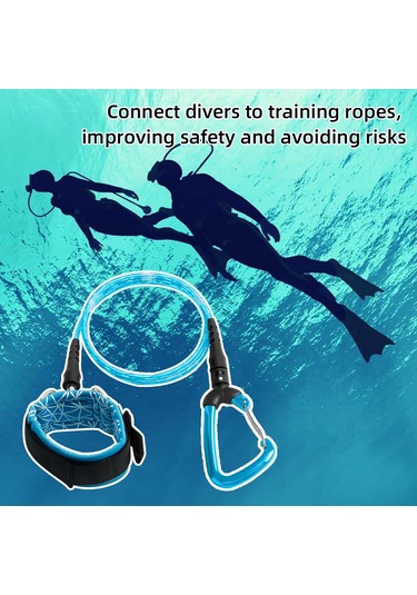 Yaozixa Serbest Dalış Güvenlik Kordonu, Bileklik Ve Karabinerli, Hızlı Çıkma Mekanizması, Su Altı Kayıp Engelleme Tpu Teli - Kırmızı Kırmızı