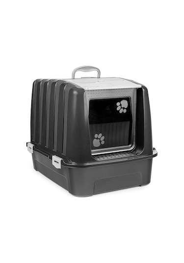 Pribor Hz-335 Kedi Köpek Evcil Hayvan Tuvaleti Büyük Boy Siyah