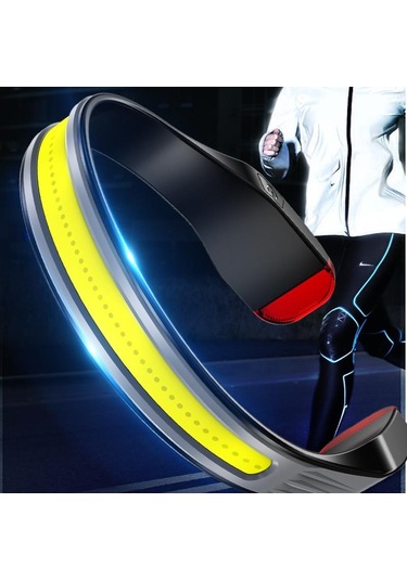 Cob Led Far Tip-c Usb Şarj Edilebilir Far Çok Fonksiyonlu Işık Taşınabilir Kafa El Feneri Lambası Kuyruk Beyaz Ve Kırmızı Işık Paket B Çok Renkli