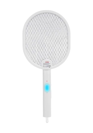 Asonic As-a26 Beyaz 1200mah 3000v Çıkış Uv Işıklı Şarjli Katlanabilir Askılı Sinek Öldürücü