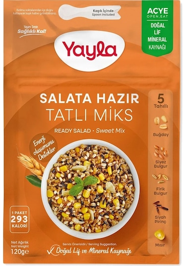 Yayla Hazır Salata Mix 120 Gr Acı-tatlı-ekşi 6 Lı Karma Paket