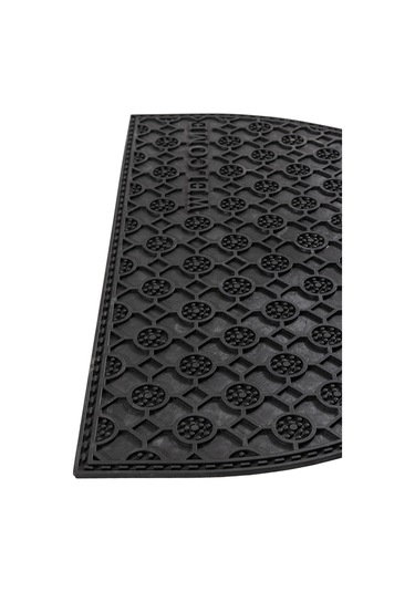 Koza Home Step Yarım Ay Dış Kapı Paspası Siyah Pvc 45x70 462709 Siyah