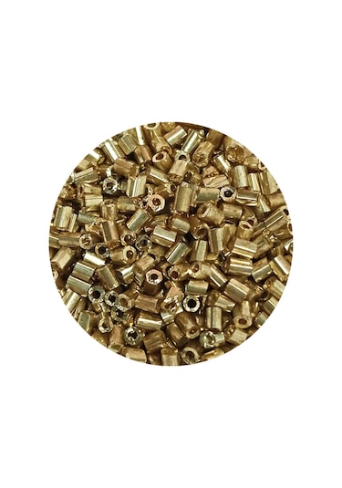 Kesme Cam Boncuk 2mm - 20 Gram - Gold -bnc308