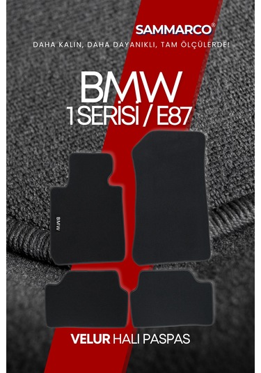 Bmw 1 Serisi E87 2004-2011 Halı Paspas Velur Paspas Kumaş Paspas Oto Paspas