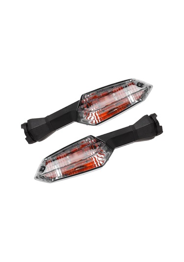 Yaozixa Kawasaki Nınja Z Serisi Motosiklet Led Sinyal Lambaları İkili Set - Fumeli Siyah, Yüksek Parlaklık, Dayanıklı Abs Malzeme, Enerji Tasarruflu