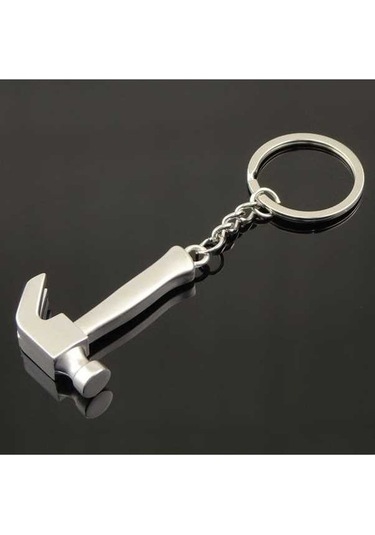 Tongxida 10 Parça Demir Anahtarlık H-390 Parlak Çekiç