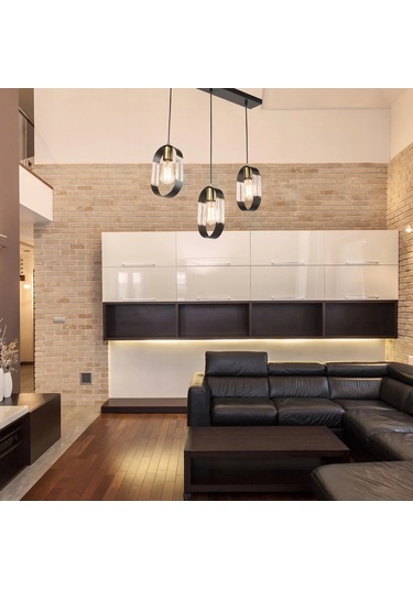 Nova 3lü Sıralı Sarkıt Avize Çok Renkli