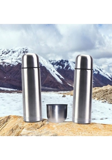 Ulzyvf Paslanmaz Çelik Termos - 12 Saate Kadar Sıcak/soğuk, 500ml Küçük Kapasite Diğer