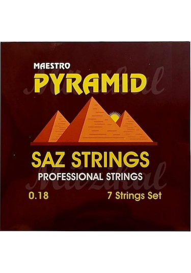 Pyramid Maestro Kısa/Uzun Sap  Saz Teli Bağlama Teli + 2 Tezene 0.18 Kısa Sap