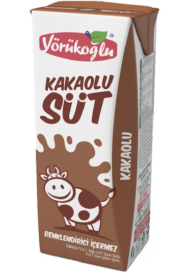 Yörükoğlu Kakaolu Süt 180 Ml X 24 Adet