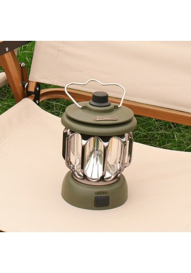 Reedark Usb Şarjlı 5800mah Kamp Feneri - 3 Renk Sıcaklığı, Taşınabilir Şarj Aleti Yeşil