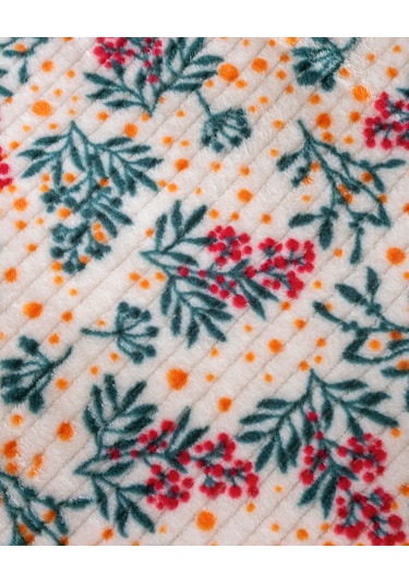 Diadora Wellsoft Fitilli Çiçekli Battaniye Sarı Puantiyeli Sarı Puantiyeli