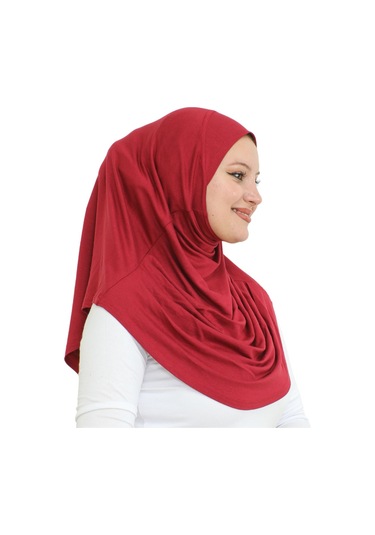 Hazır Giyim Türban Yumuşak Başörtü Şal - Bordo Bordo