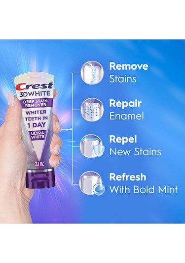 Crest 3dwhite Brilliance Deep Stain Remover Ultra White Diş Macunu 59gr Beyazlık