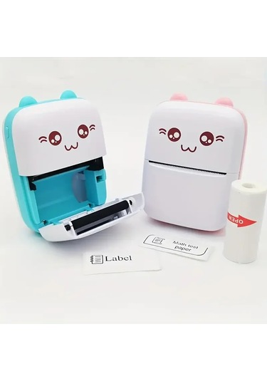 Taşınabilir Yazıcı, Mini Cep Kablosuz Termal Yazıcı Android İos Akıllı Telefonlar İçin Uygun, Bt Mürekkepsiz Baskı, Etiketler, Fişler, Fotoğraflar, Notlar, Öğrenme 5284 01