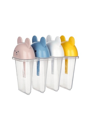 Buffer 4'lü Kolay Şekillendirici Sevimli Çocuk Meybuz & Dondurma Kalıbı Ap-9179 Beyaz