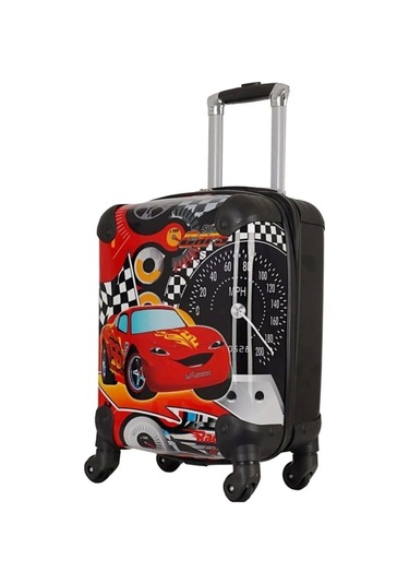 Protocol London Disney Pixar Cars Erkek Çocuk Valizi Kırmızı Siyah