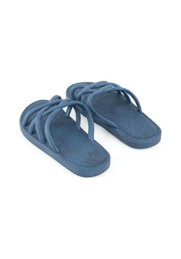 Gezer Yazlık Kaydırmaz Taban Kız Çocuk Terlik Lacivert