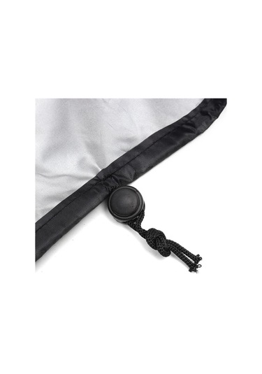 Açık Plaj Sandalyesi Toz Geçirmez Ve Su Geçirmez Kapak Sallanan Sandalye Mobilya Koruyucu Kapak, 200x40x85cm Siyah Gümüş Siyah - Gümüş