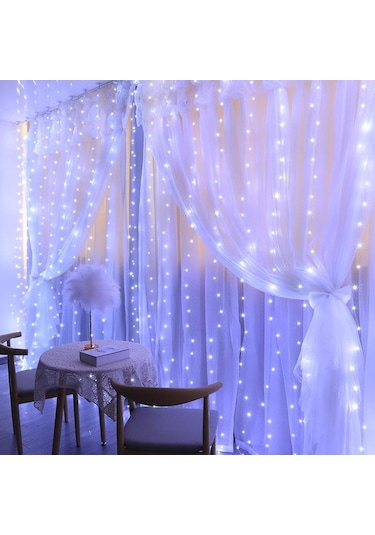 Çok Renkli Güzel Perde Çelenk Led Dize Işıklar Festivali Noel Dekorasyon Usb Uzaktan Kumanda Tatil Peri Işıkları Yatak Odası Ev Için 3m 1m Çok Renkli