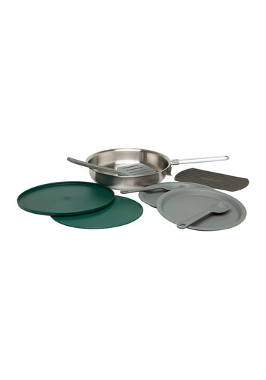 The All-ın-one Fry Pan Set - Çelik Kızartma Tava Seti 9 Parça .94l 32oz Gri