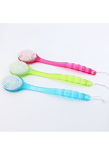 Gajeena Yumuşak Tüylü Duvar Fırçası, Masaj Ve Ölü Deri Kaldırıcı, Islak/kuru Kullanım, Uzun Saplı Vücut Temizleme Aleti Mavi Mavi